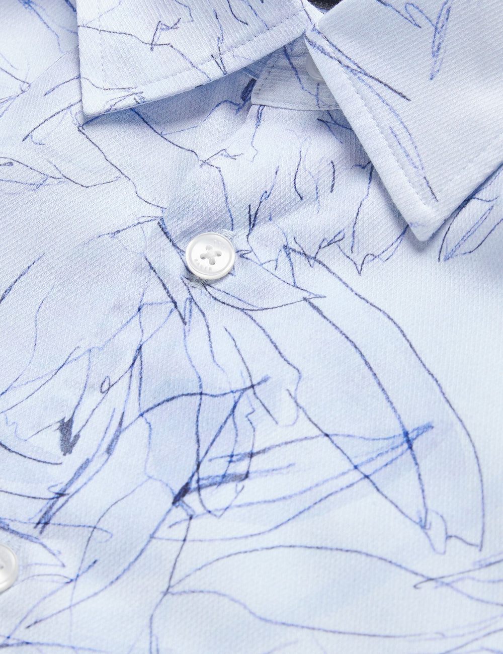 Men WALESBY - Sketched Floral Print Cotton Shirt - Ted Baker