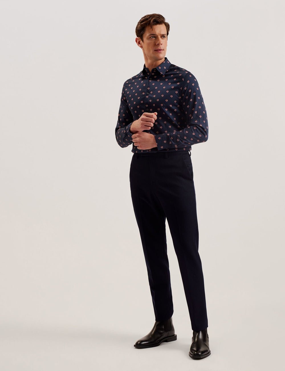 Men MIKCEAL - Floral Pattern Slim Fit Shirt - Ted Baker