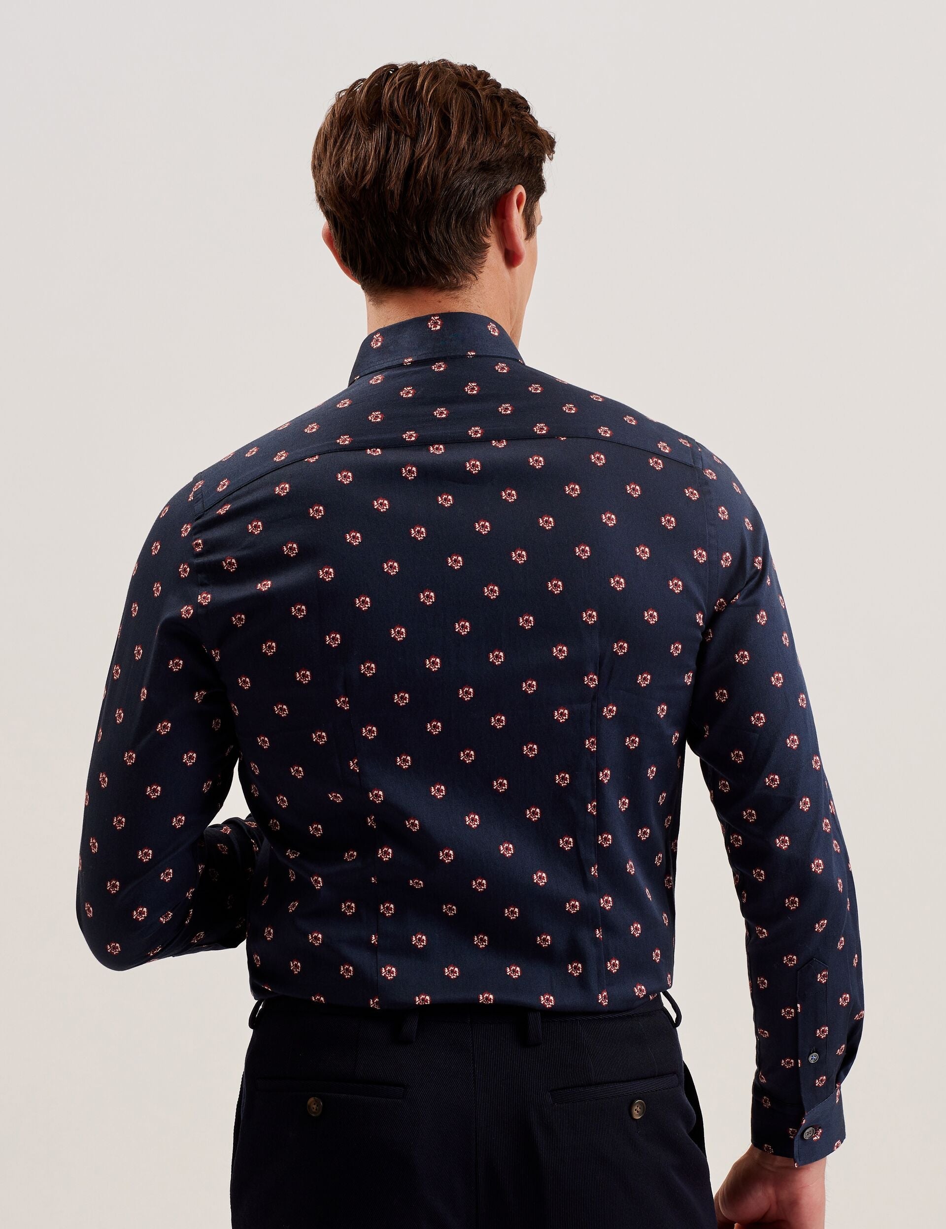 Men MIKCEAL - Floral Pattern Slim Fit Shirt - Ted Baker