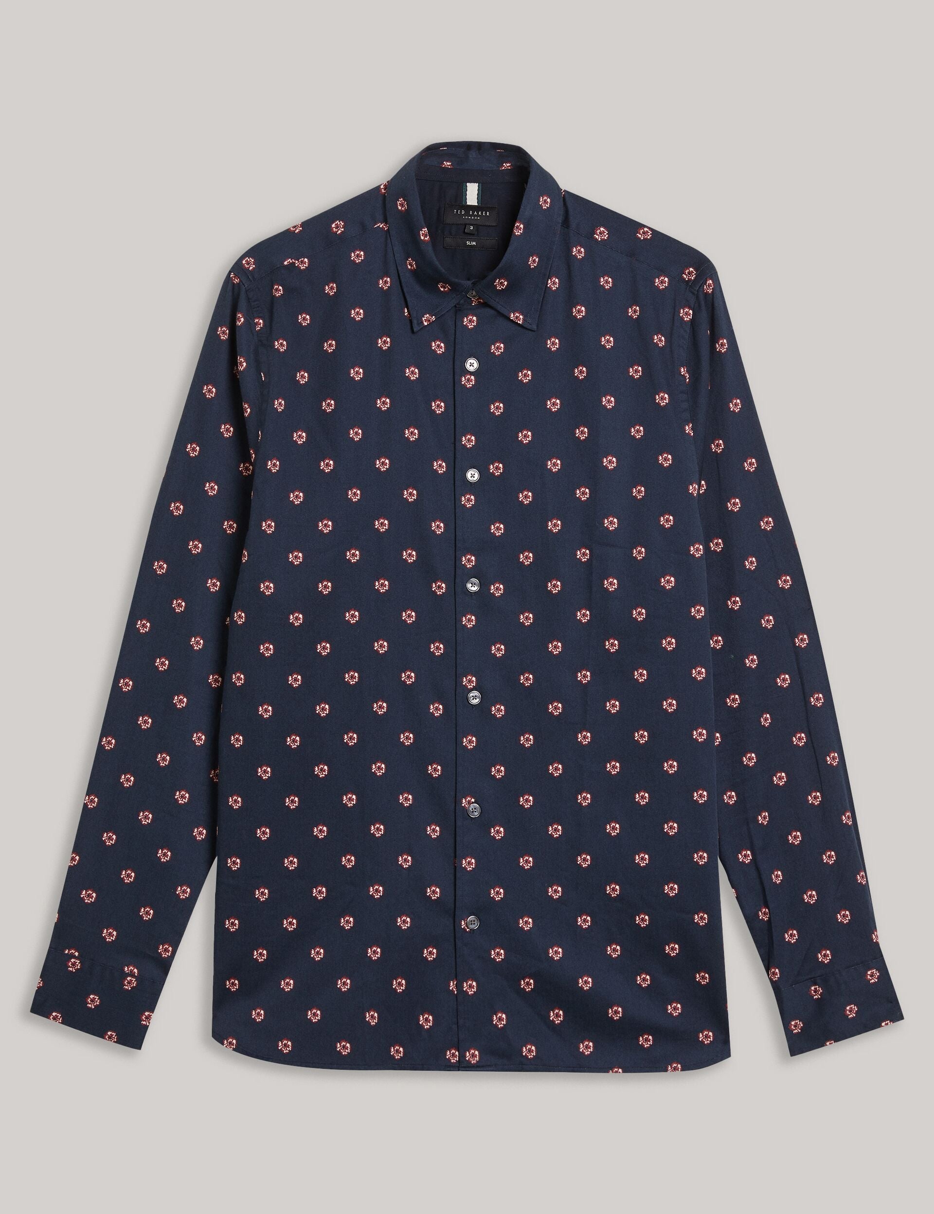 Men MIKCEAL - Floral Pattern Slim Fit Shirt - Ted Baker