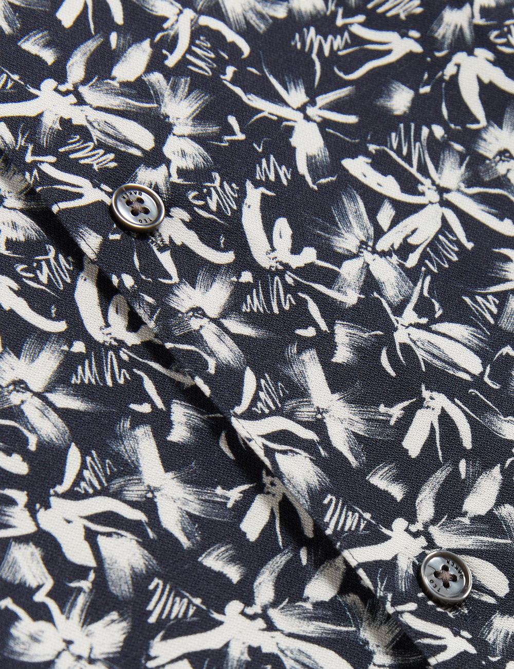 Men TAVARO - Short Sleeve Abstract Floral Print Shirt - Ted Baker