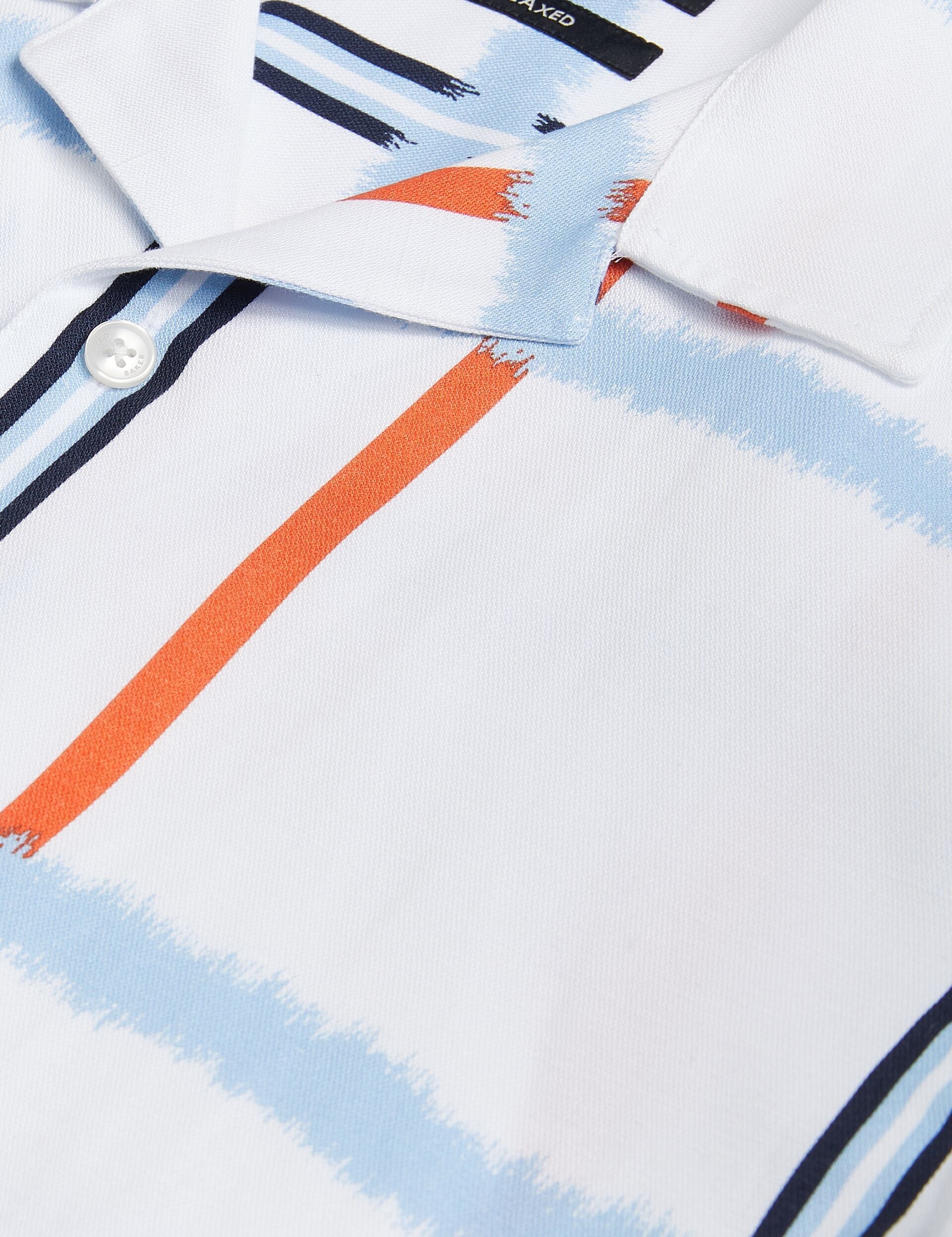 Men GARDON - Check Print Relaxed Short Sleeve Shirt - Ted Baker