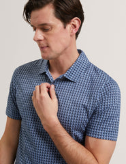 Men ZUMURUD Tile Print Cotton Short Sleeve Shirt - Ted Baker