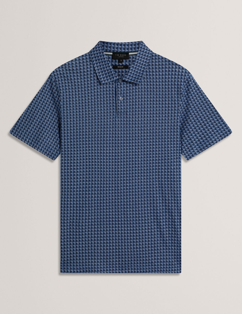 Men ZUMURUD Tile Print Cotton Short Sleeve Shirt - Ted Baker
