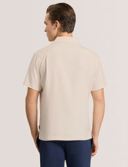 Men Textured Camp Shirt - Textured Camp Shirt - Ted Baker