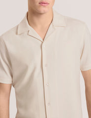 Men Textured Camp Shirt - Textured Camp Shirt - Ted Baker