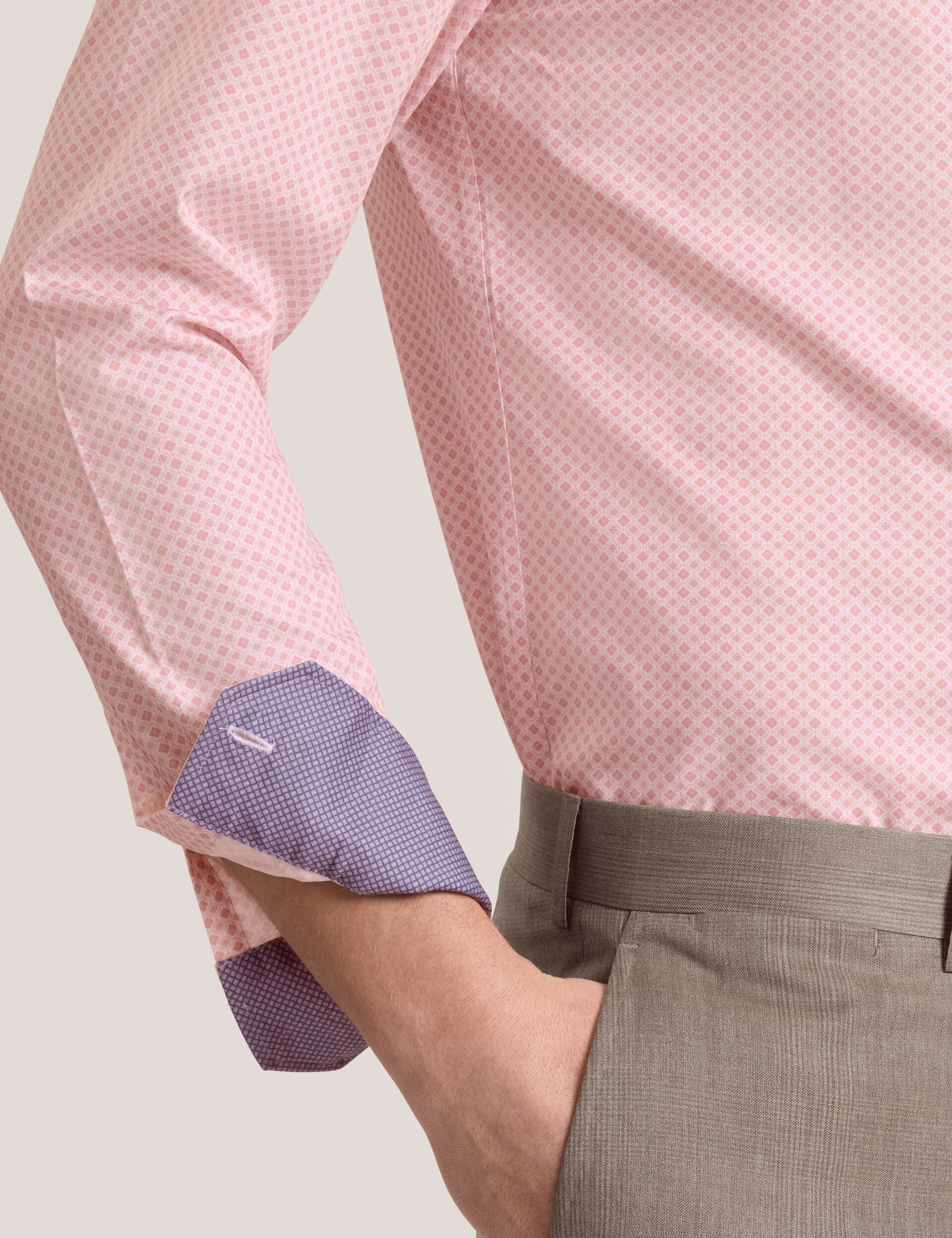 Men NANTUCKET Geo Print Stretch Cotton Slim Fit Shirt - Ted Baker