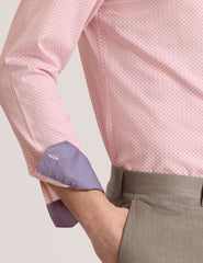Men NANTUCKET Geo Print Stretch Cotton Slim Fit Shirt - Ted Baker