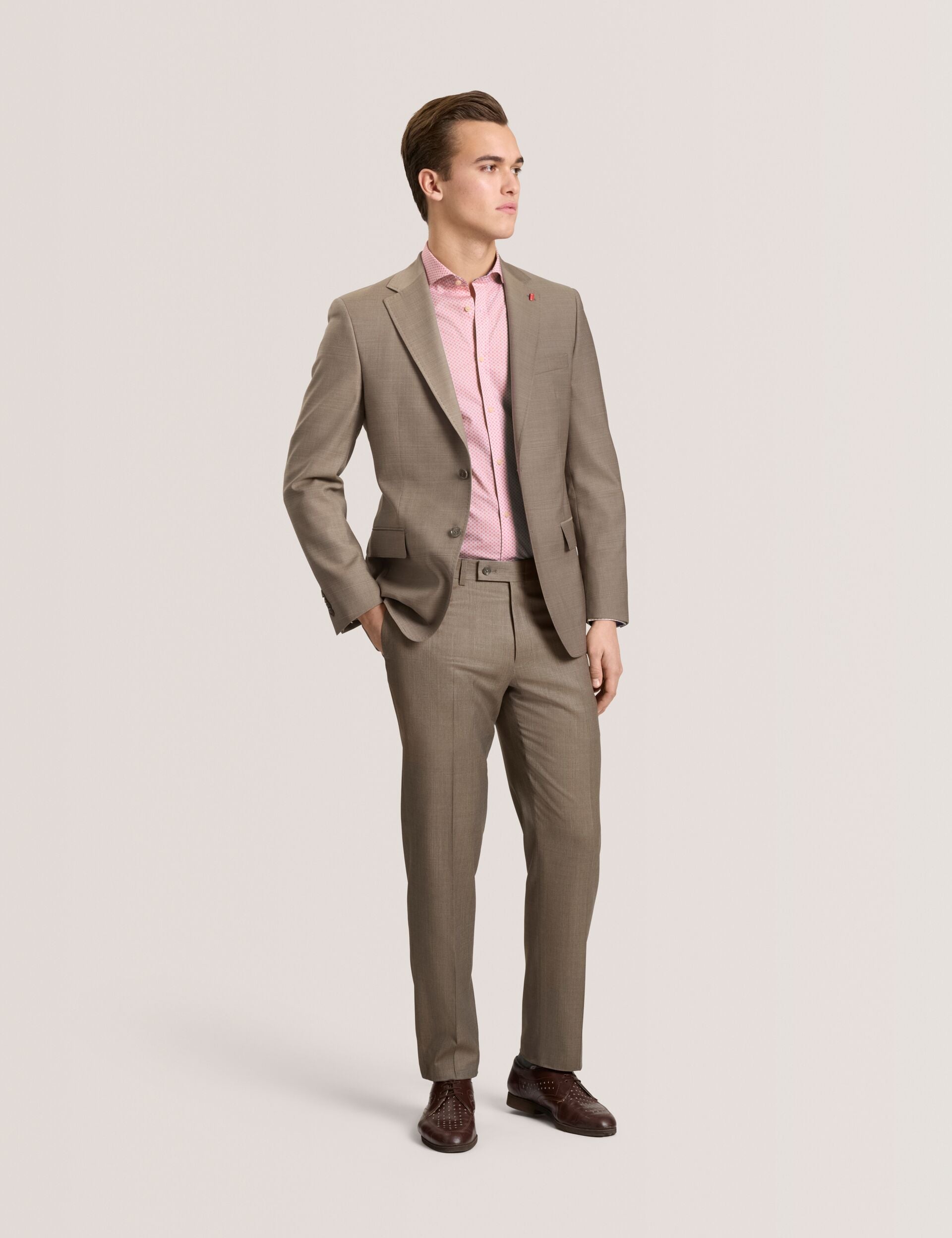 Men NANTUCKET Geo Print Stretch Cotton Slim Fit Shirt - Ted Baker