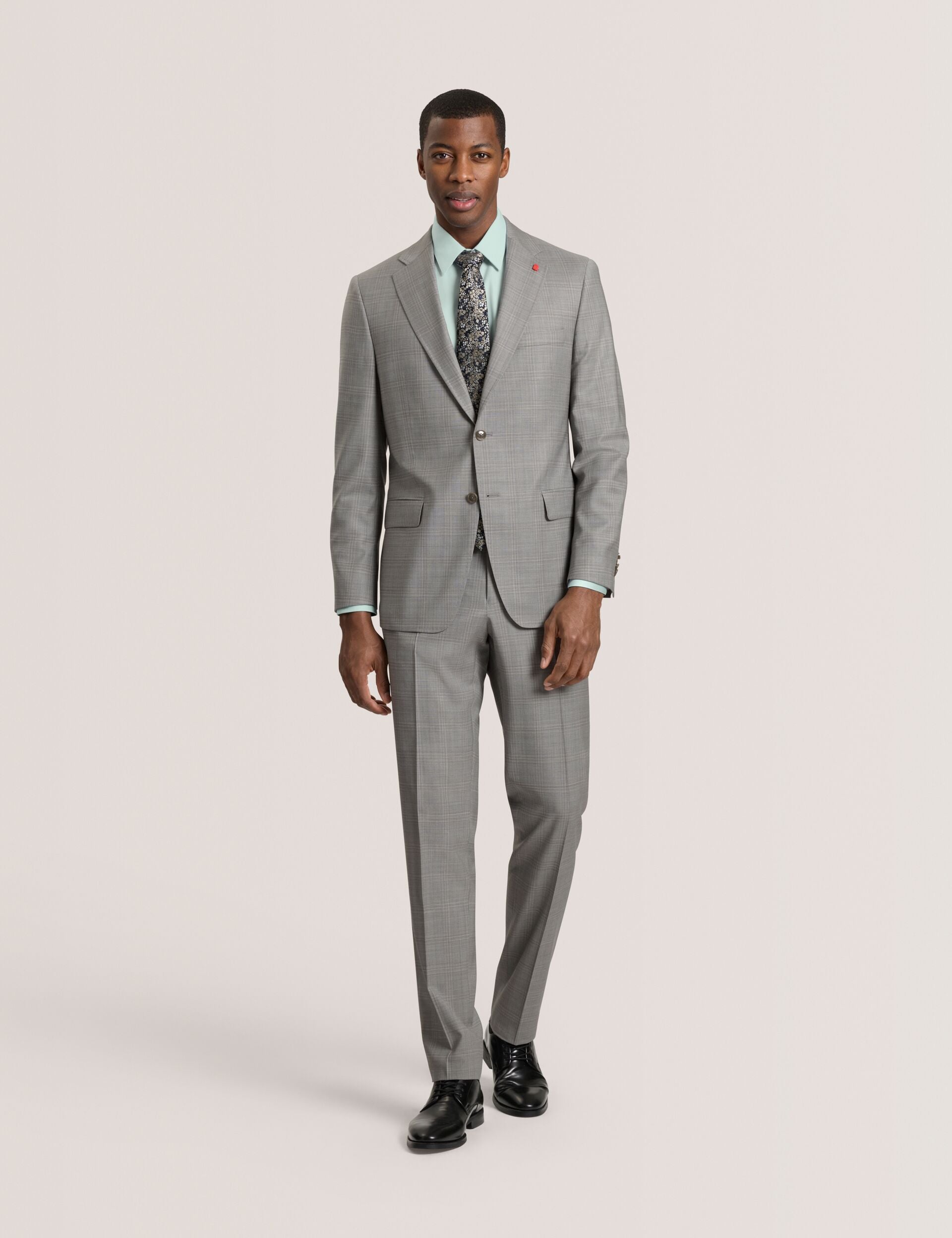Men GENEVA Textured Stretch Cotton Slim Fit Shirt - Ted Baker