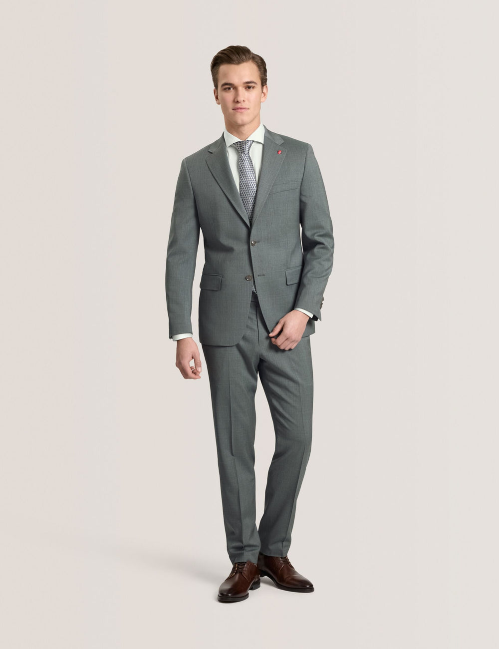 Men NANTUCKET Geo Texture Stretch Cotton Slim Fit Shirt - Ted Baker