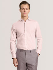 Men NANTUCKET Geo Texture Stretch Cotton Slim Fit Shirt - Ted Baker