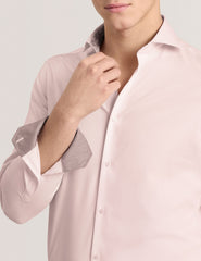 Men NANTUCKET Geo Texture Stretch Cotton Slim Fit Shirt - Ted Baker