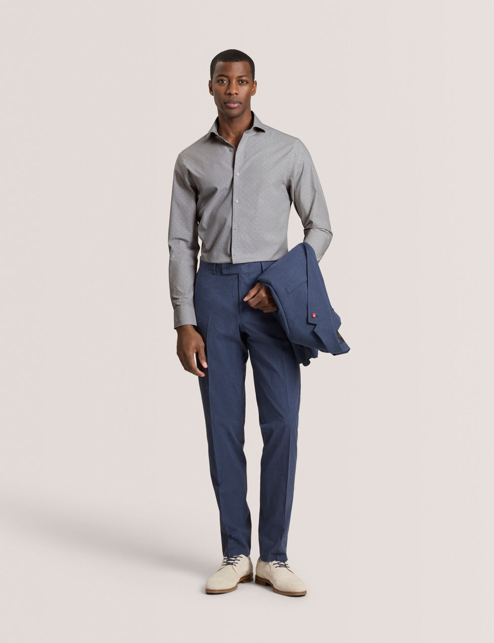 Men NANTUCKET Dobby Stretch Cotton Slim Fit Shirt - Ted Baker