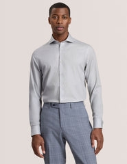 Men NANTUCKET Dobby Stretch Cotton Slim Fit Shirt - Ted Baker