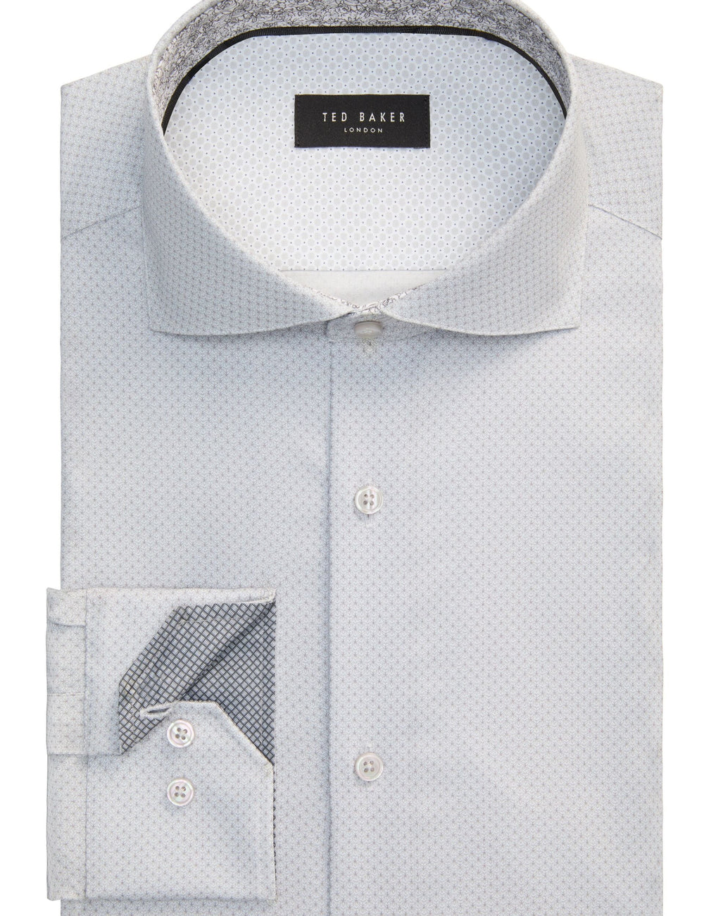 Men NANTUCKET Dobby Stretch Cotton Slim Fit Shirt - Ted Baker
