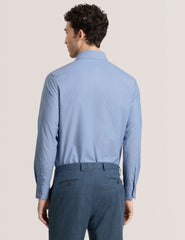 Men NANTUCKET Dobby Stretch Cotton Slim Fit Shirt - Ted Baker