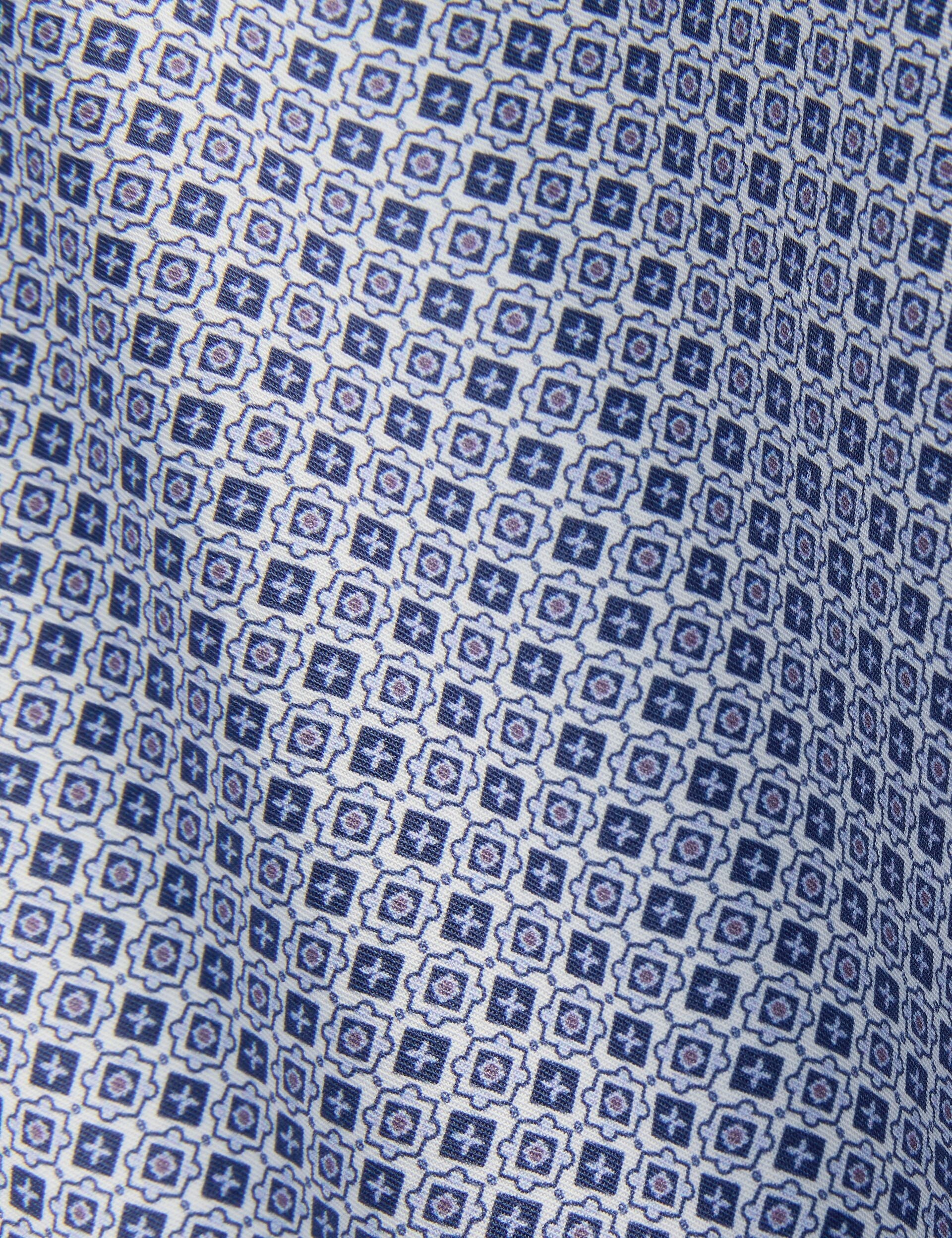 Men NANTUCKET Geo Print Stretch Cotton Slim Fit Shirt - Ted Baker