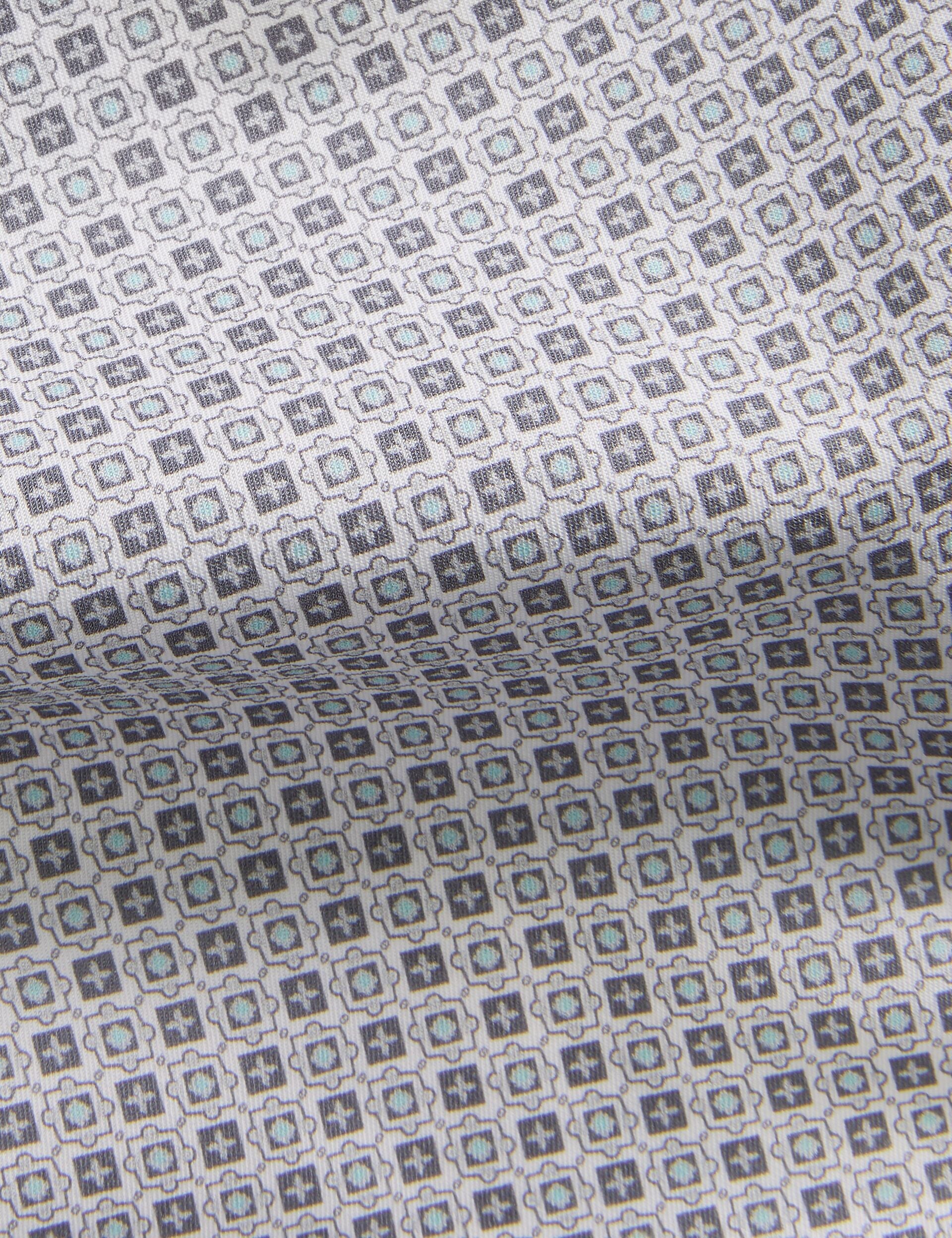 Men NANTUCKET Geo Print Stretch Cotton Slim Fit Shirt - Ted Baker