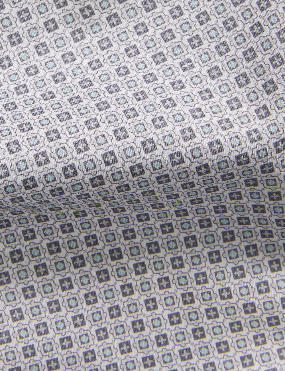 Men NANTUCKET Geo Print Stretch Cotton Slim Fit Shirt - Ted Baker