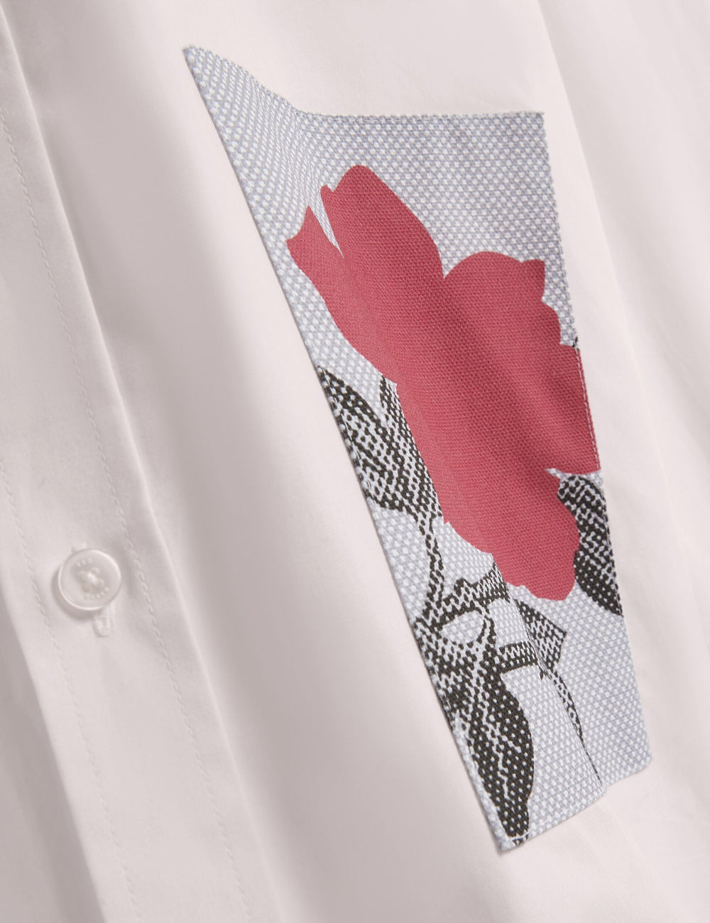 Men ALVIRO Graphic Patch Relaxed Fit Cotton Shirt - Ted Baker