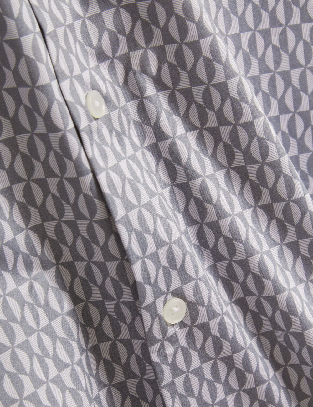 Men CAMBAY Geometric Leaf Print Short Sleeve Shirt - Ted Baker