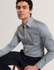 Men FIRDAWI Slim Geo Striped Long Sleeve Shirt - Ted Baker