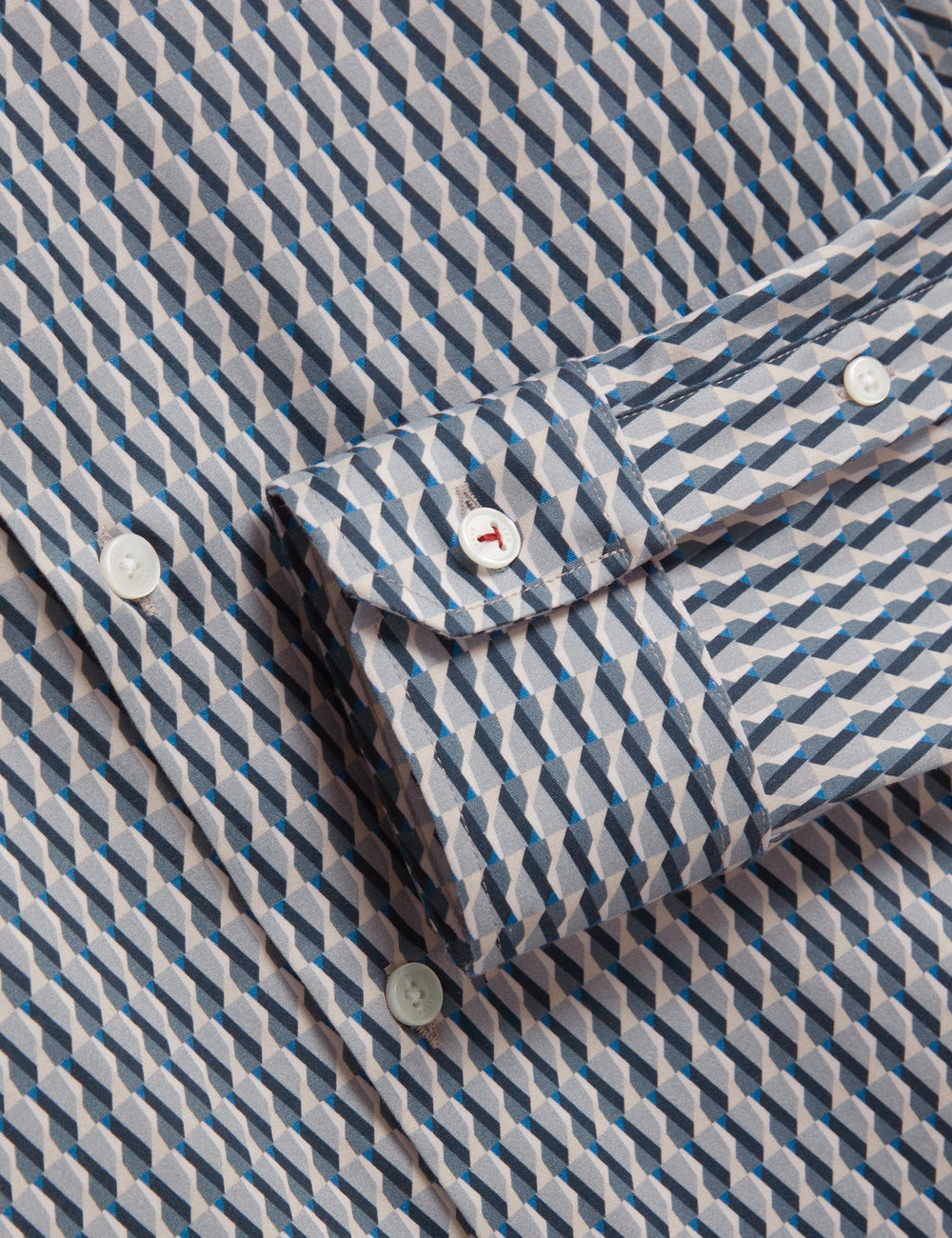 Men FIRDAWI Slim Geo Striped Long Sleeve Shirt - Ted Baker