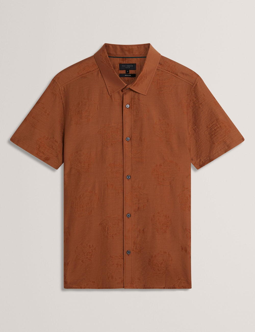 Men FABIANE Floral Jacquard Woven Short Sleeve Shirt - Ted Baker