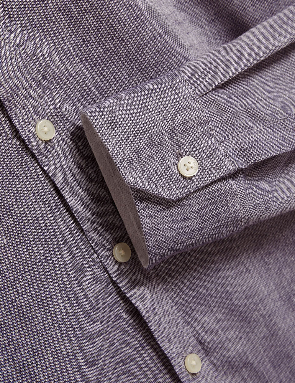 Men PRYNN Linen Cotton Woven Long Sleeve Shirt - Ted Baker