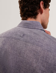 Men PRYNN Linen Cotton Woven Long Sleeve Shirt - Ted Baker