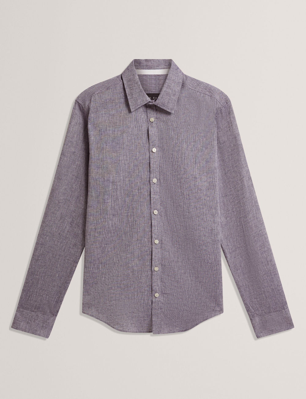 Men PRYNN Linen Cotton Woven Long Sleeve Shirt - Ted Baker