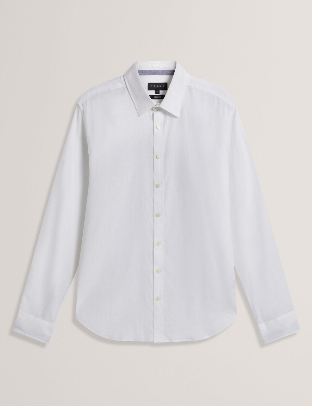 Men PRYNN Linen Cotton Woven Long Sleeve Shirt - Ted Baker