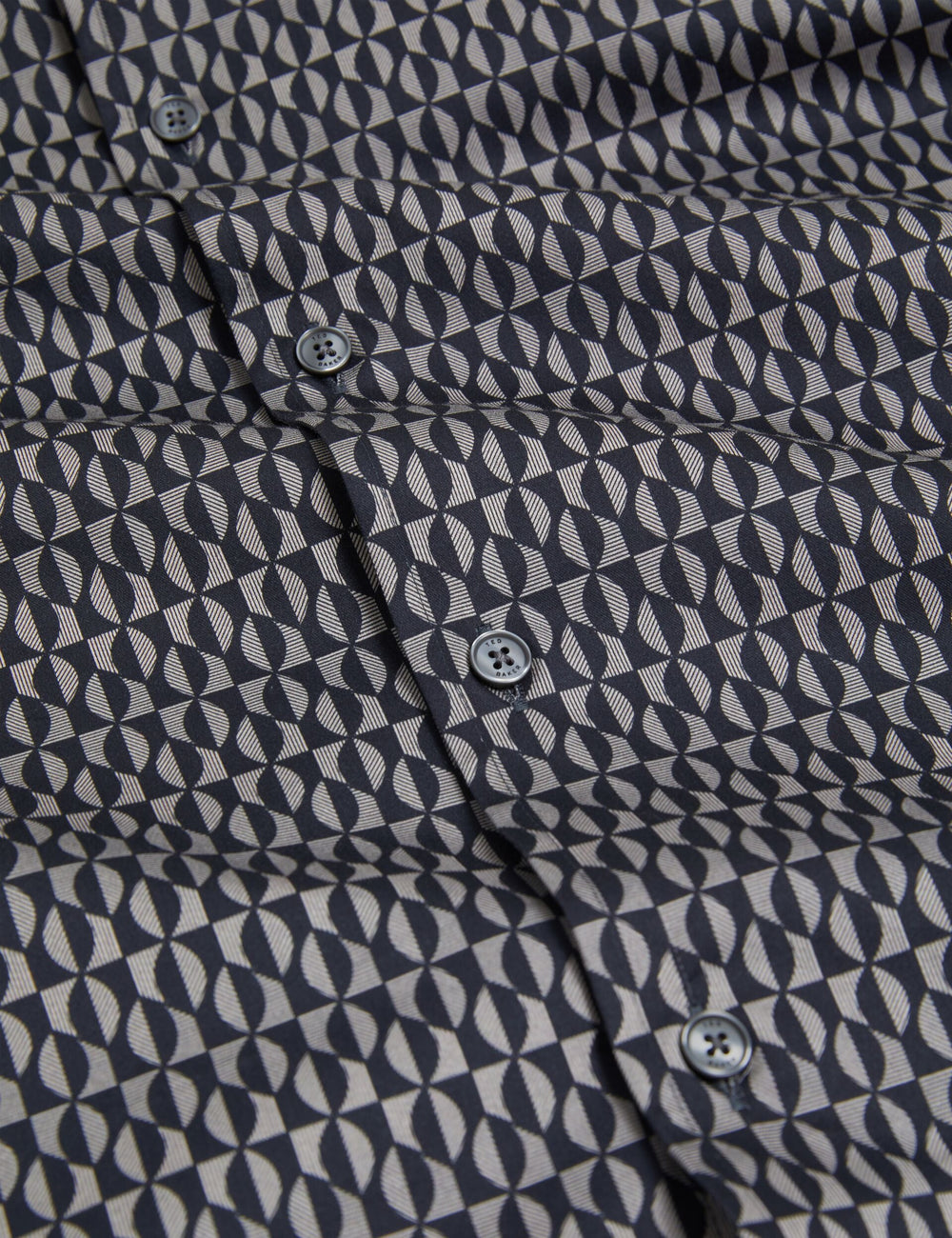 Men CAMBAY Geometric Leaf Print Short Sleeve Shirt - Ted Baker