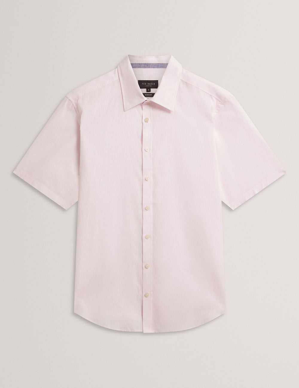 Men WRYTE Short Sleeve Linen Cotton Woven Shirt - Ted Baker