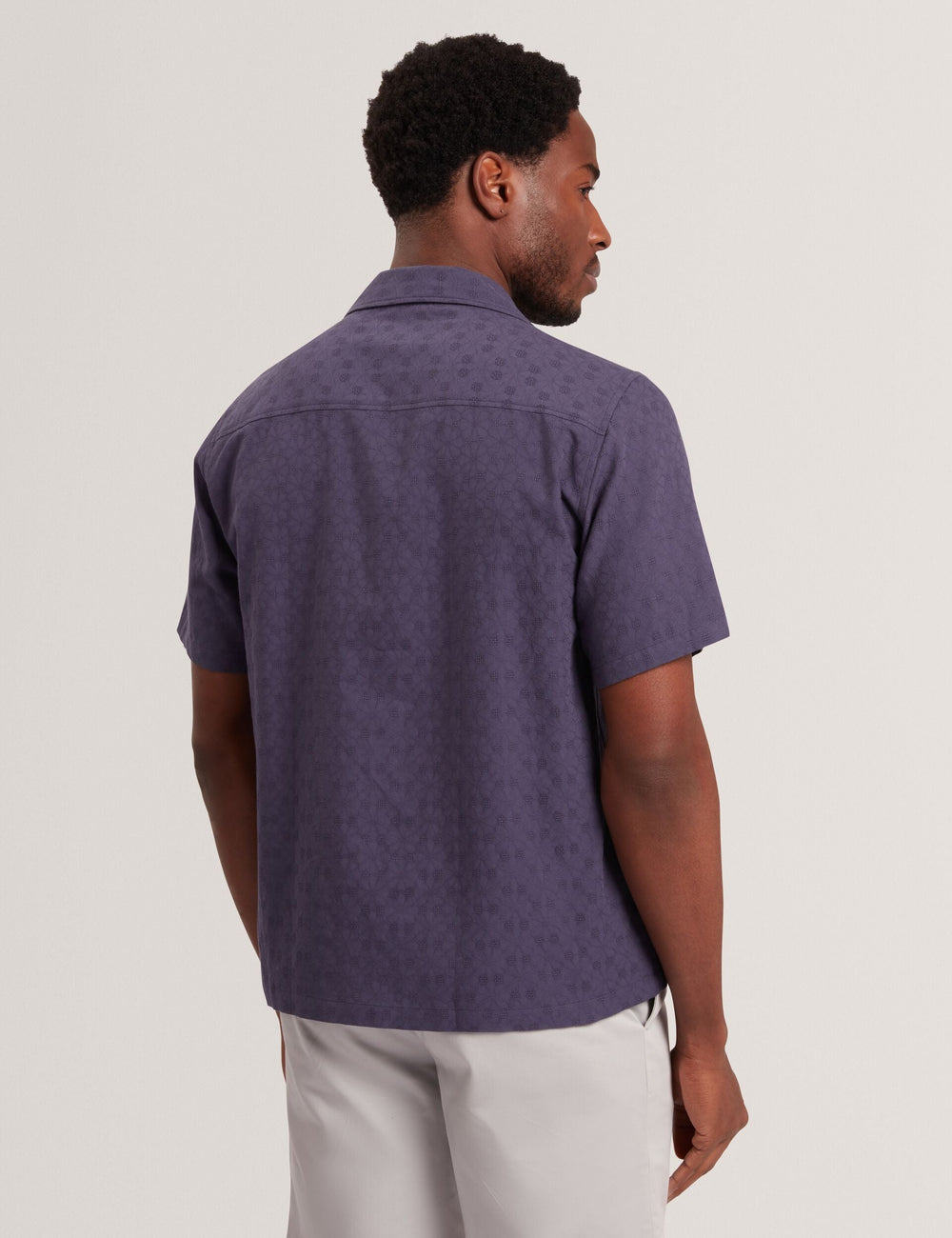 Men FLEURRE Jacquard Floral Cotton Short Sleeve Shirt - Ted Baker