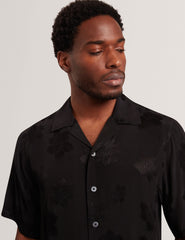 Men THOVAN Textured Floral Relaxed Short Sleeve Shirt - Ted Baker