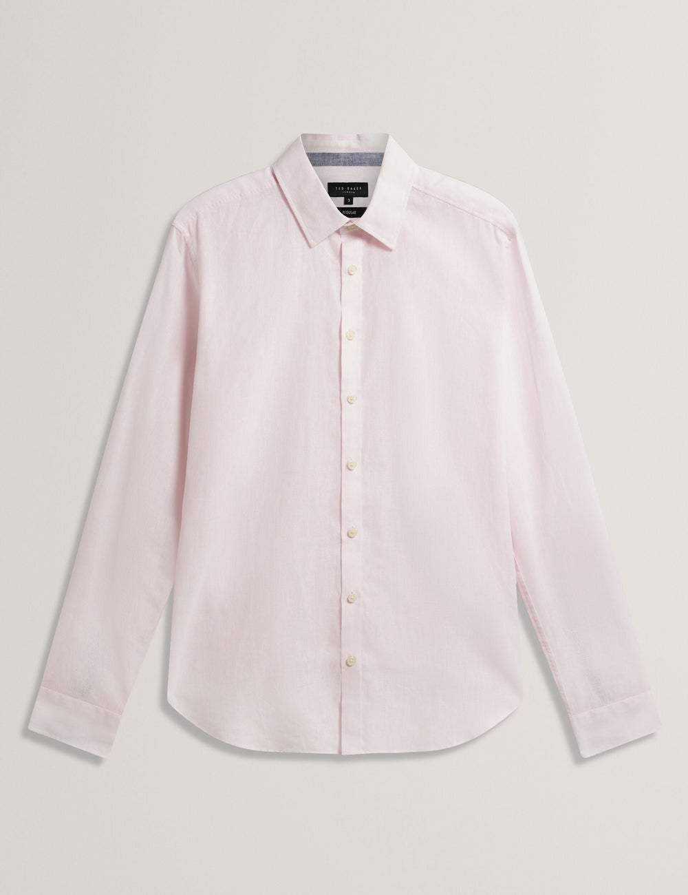 Men PRYNN Linen Cotton Woven Long Sleeve Shirt - Ted Baker