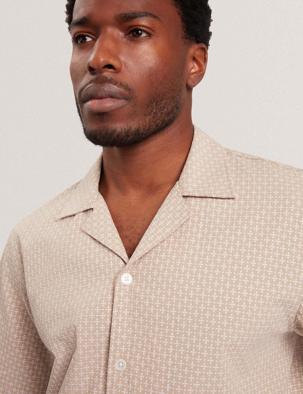 Men MERRIK Relaxed Geo Stitch Short Sleeve Shirt - Ted Baker