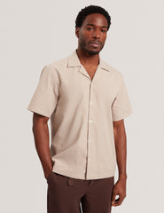 Men MERRIK Relaxed Geo Stitch Short Sleeve Shirt - Ted Baker