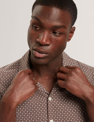 Men MERRIK Relaxed Geo Stitch Short Sleeve Shirt - Ted Baker
