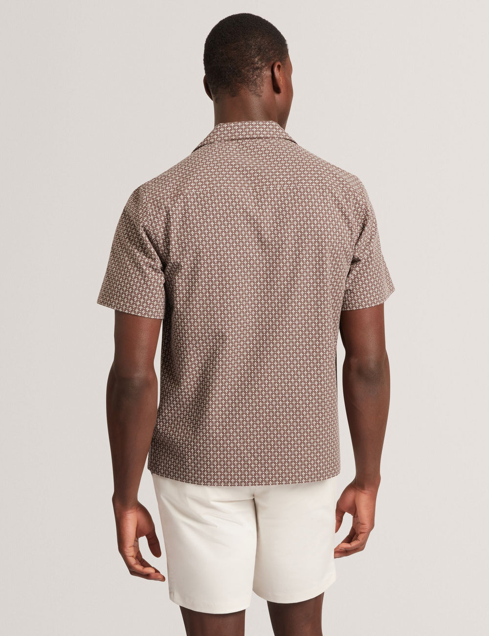 Men MERRIK Relaxed Geo Stitch Short Sleeve Shirt - Ted Baker