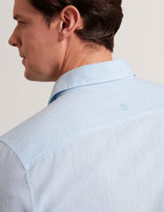 Men PRYNN Linen Cotton Woven Long Sleeve Shirt - Ted Baker
