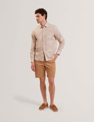 Men OCANIA Faded Floral Cotton Long Sleeve Shirt - Ted Baker