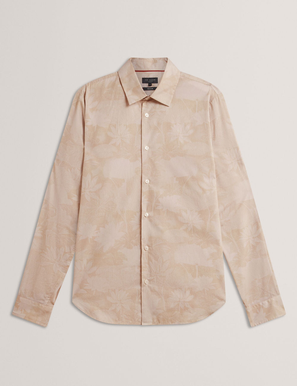 Men OCANIA Faded Floral Cotton Long Sleeve Shirt - Ted Baker