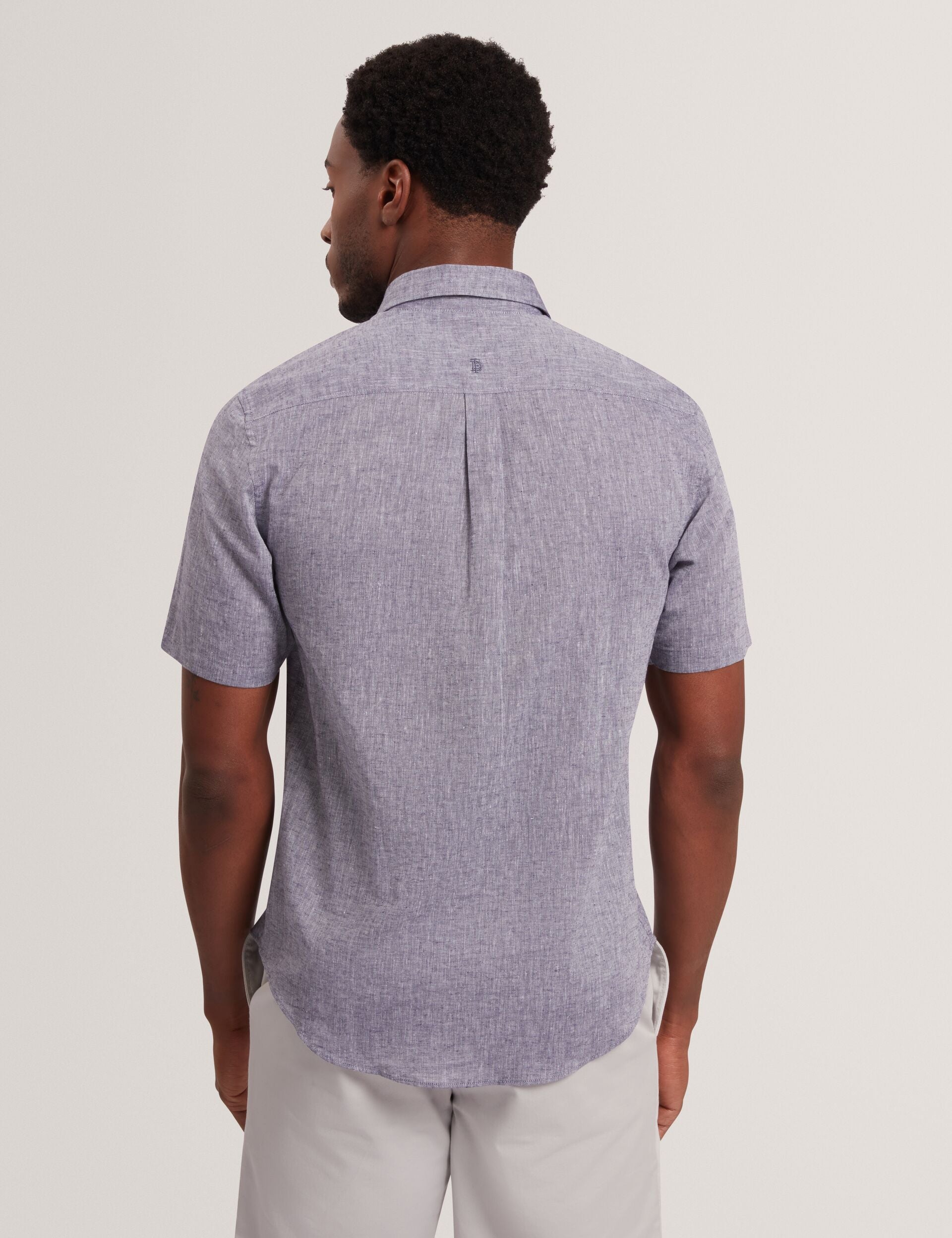 Men WRYTE Short Sleeve Linen Cotton Woven Shirt - Ted Baker