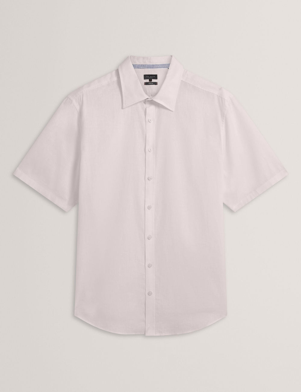 Men WRYTE Short Sleeve Linen Cotton Woven Shirt - Ted Baker