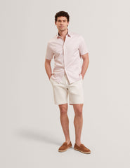 Men CAMBAY Geometric Leaf Print Short Sleeve Shirt - Ted Baker
