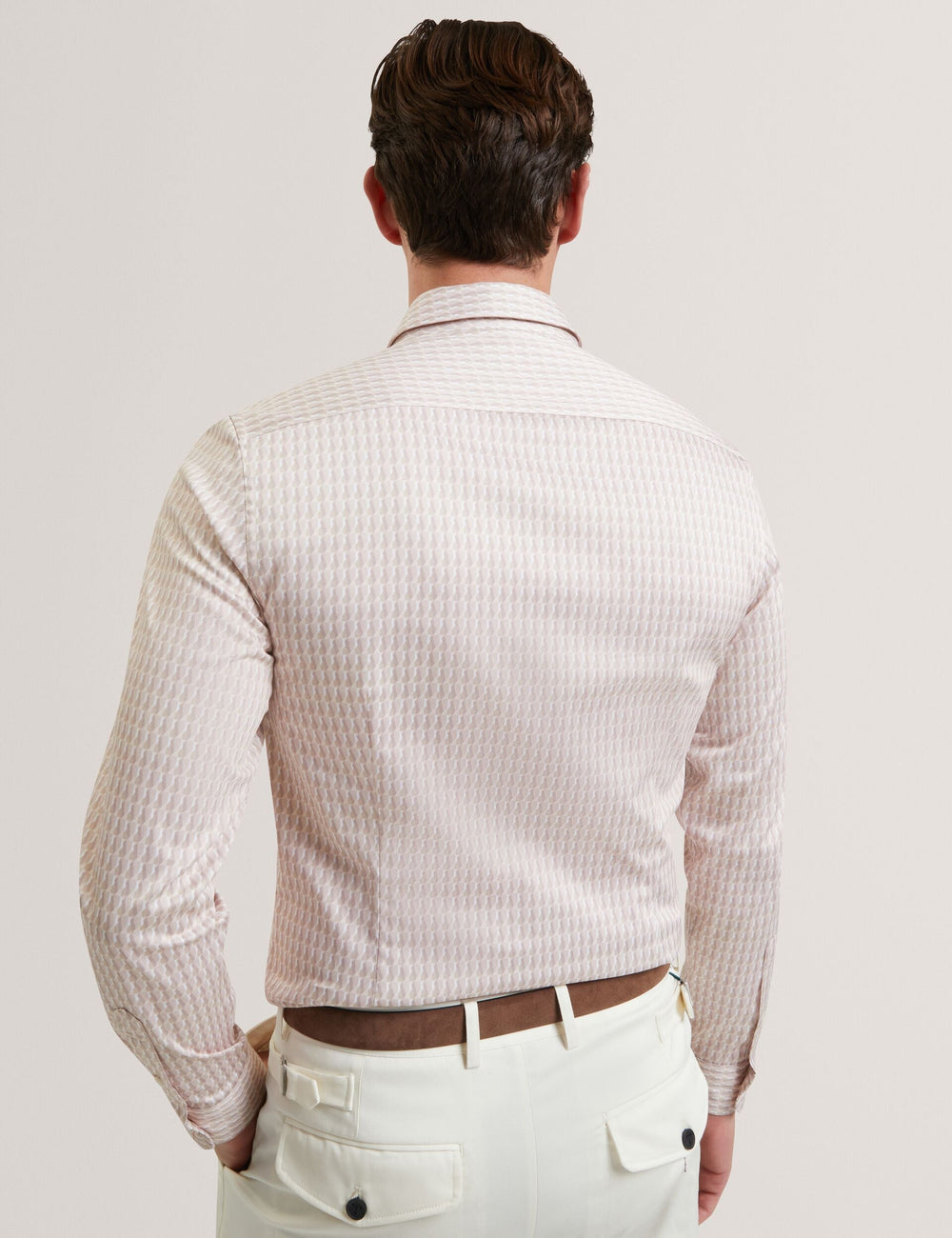 Men FIRDAWI Slim Geo Striped Long Sleeve Shirt - Ted Baker