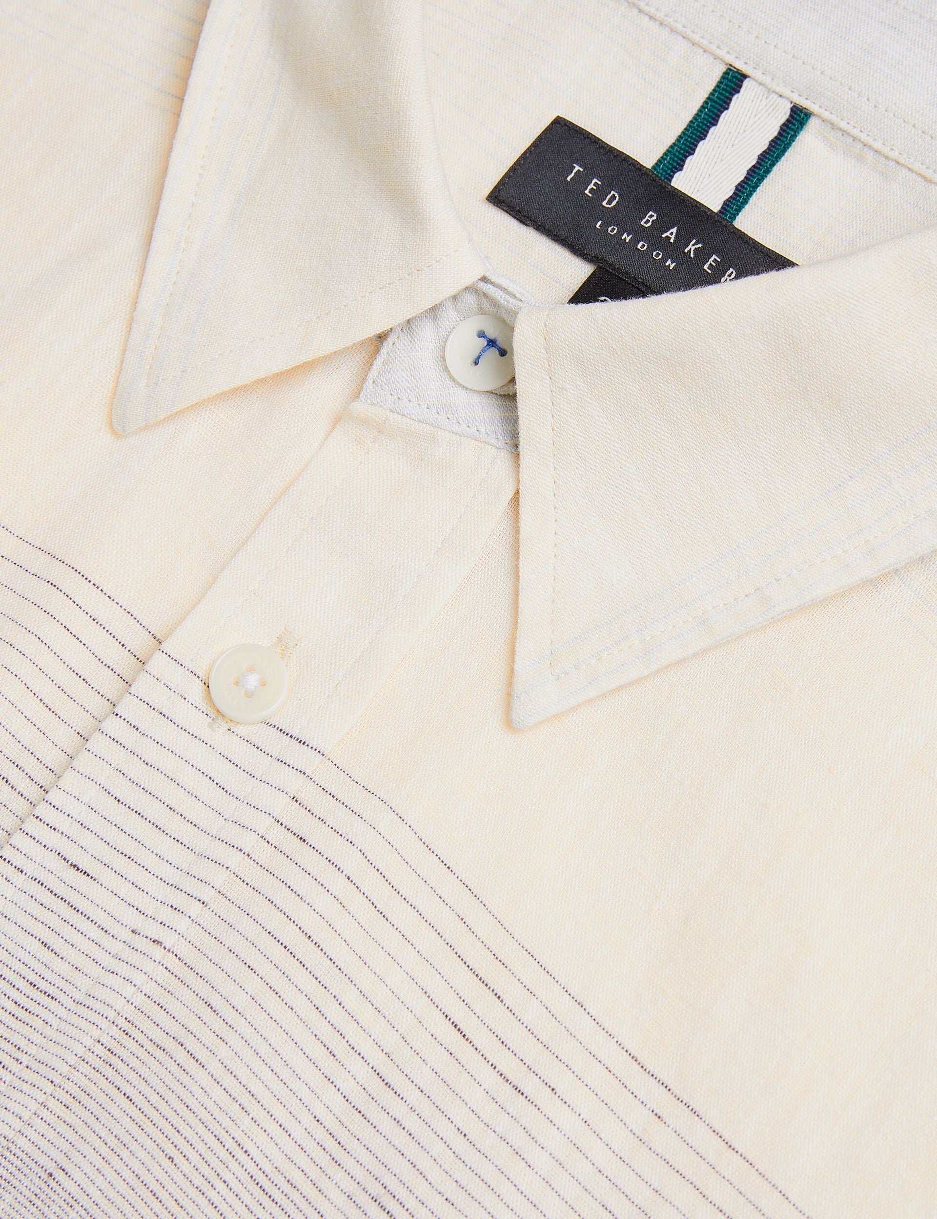 Men ACKLEY Ombre Woven Long Sleeve Shirt - Ted Baker